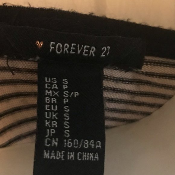 Forever 21 Striped Tee, Small - Picture 4 of 4